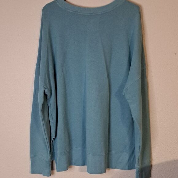 Time and Tru Light Blue Crewneck Sweatshirt size XXL - Picture 2 of 5
